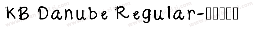 KB Danube Regular字体转换